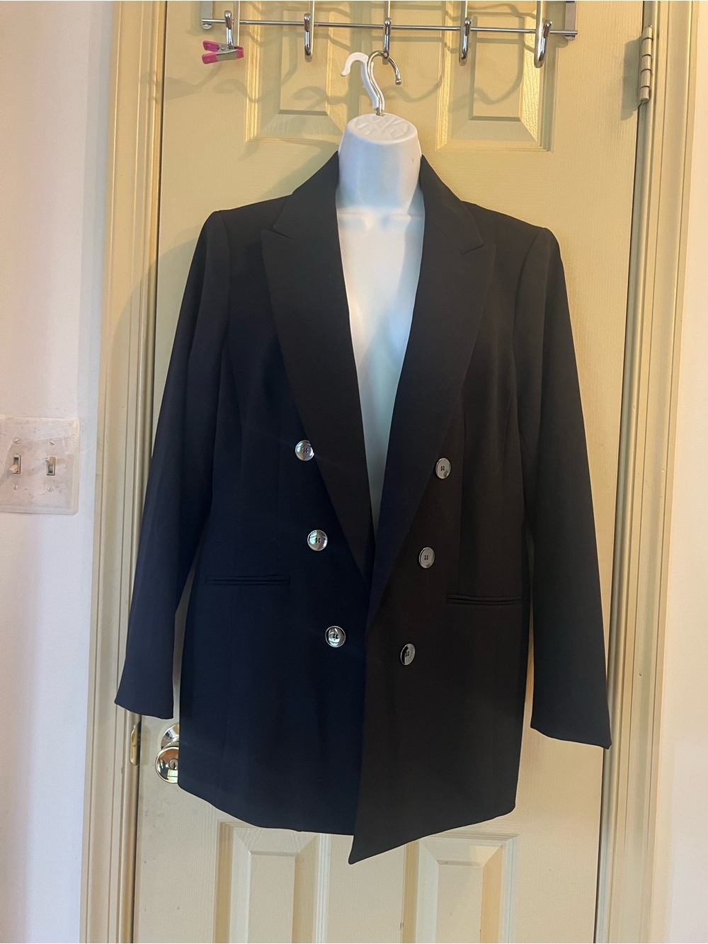 Bar III Black Double-Breasted Women's Blazer